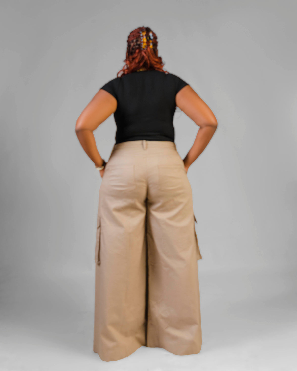 SENA High-Waist Wide-Leg Cargo