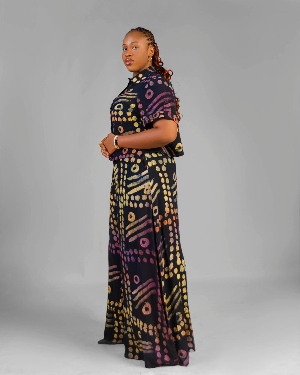 AFIA  Hand-Dyed Adire Co-ord Set