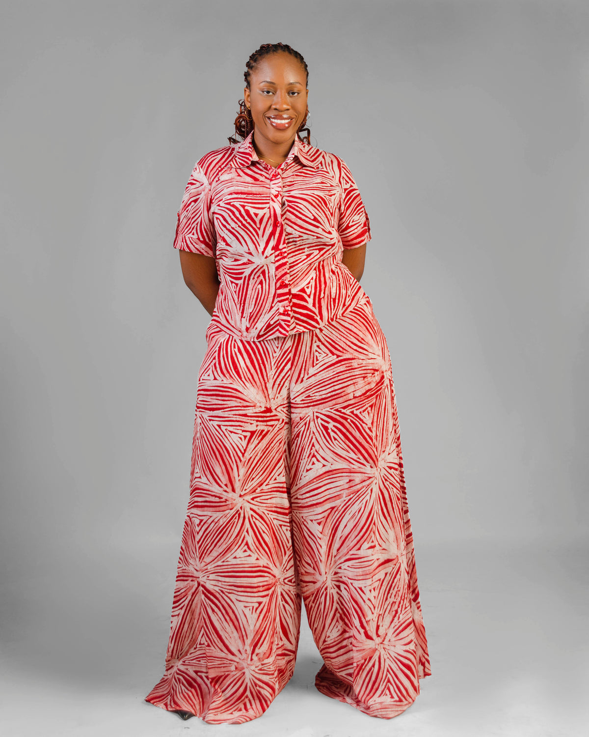 ADA  Hand-Dyed Adire Co-ord Set