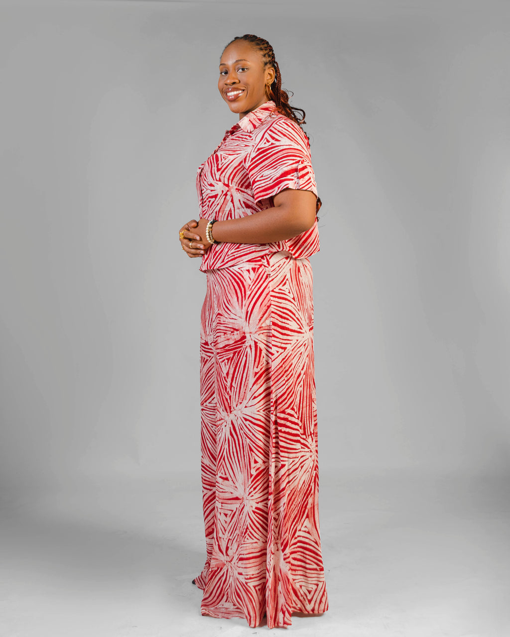 ADA  Hand-Dyed Adire Co-ord Set