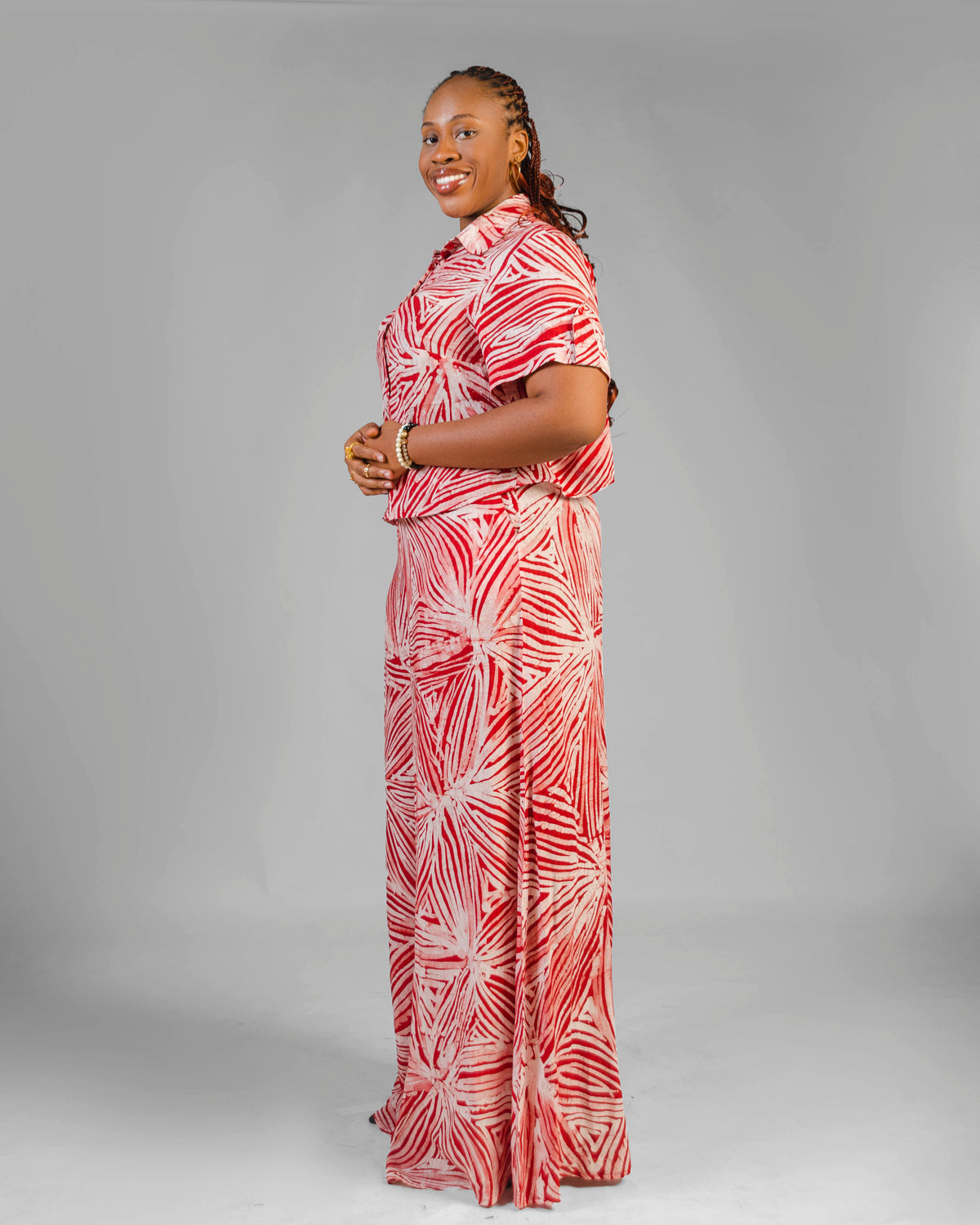 ADA  Hand-Dyed Adire Co-ord Set